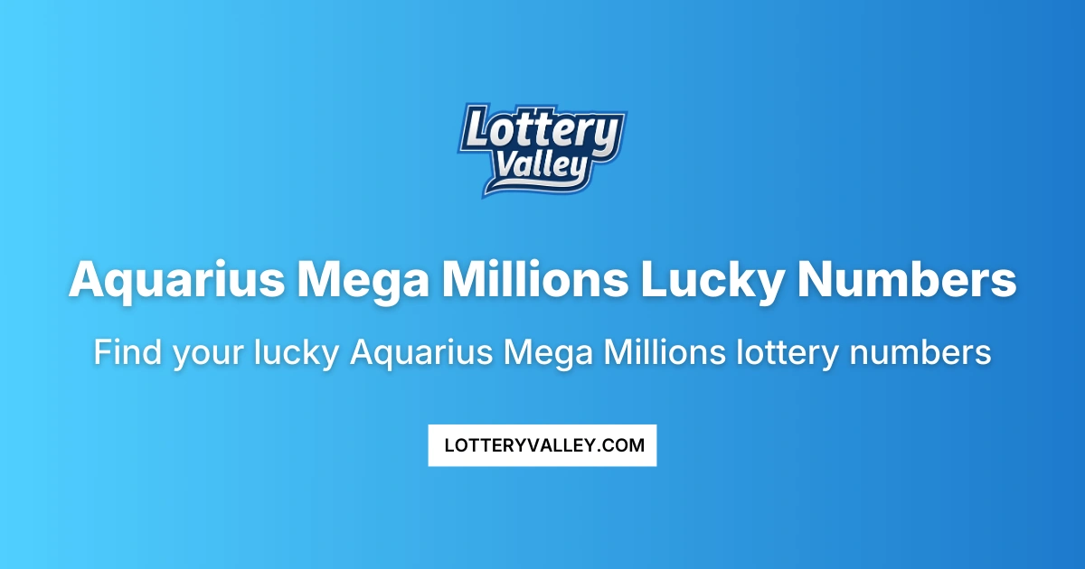 Aquarius Mega Millions Lucky Numbers - Daily Predictions