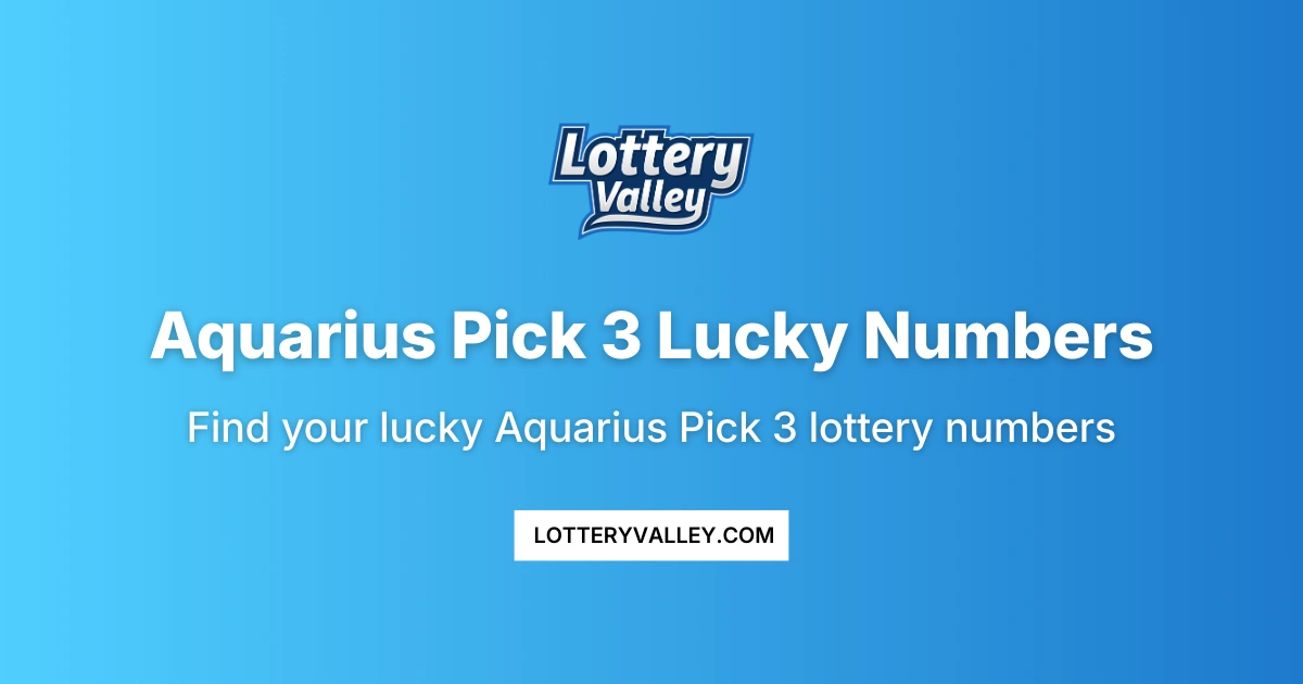 Aquarius Pick 3 Lucky Numbers - Daily Predictions
