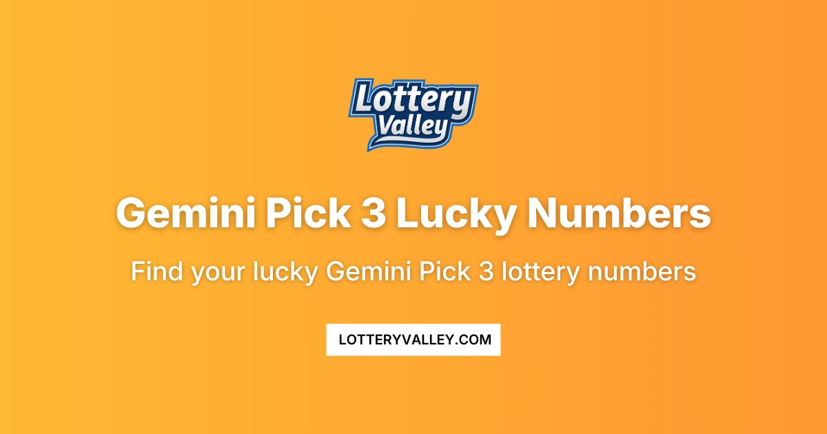 Gemini Pick 3 Lucky Numbers - Daily Predictions