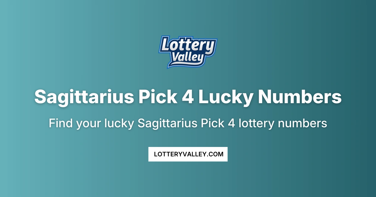 Sagittarius Pick 4 Lucky Numbers - Daily Predictions