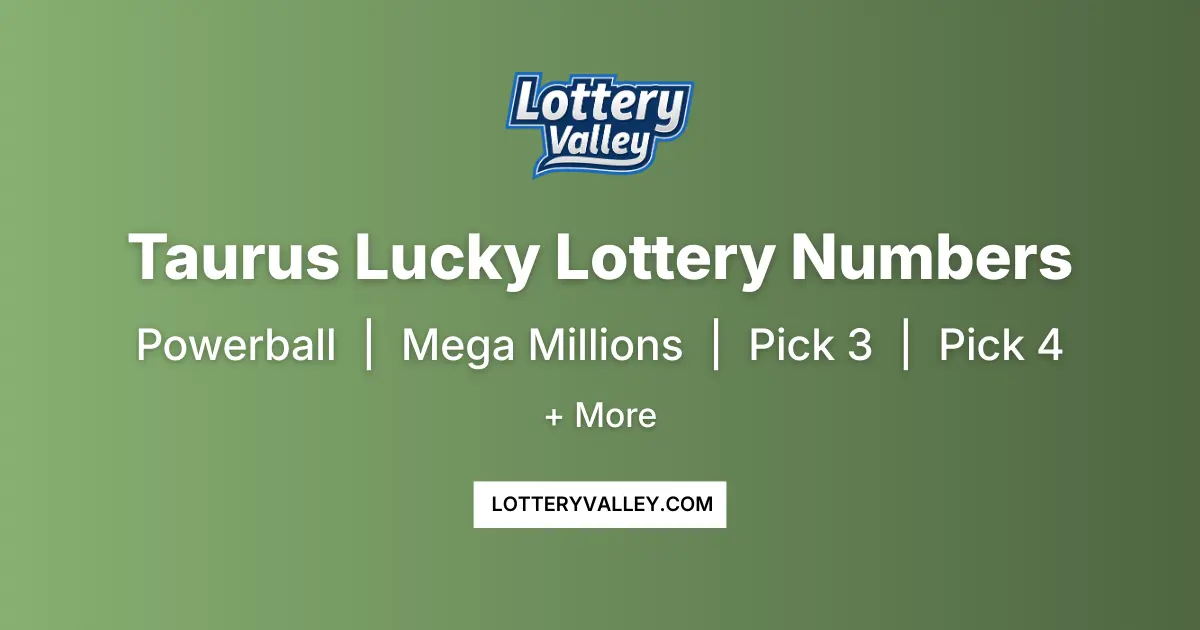 Taurus Lucky Lottery Numbers - Daily Horoscope Numbers