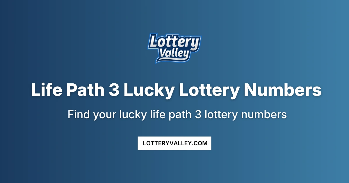 Life Path 3 Lucky Lottery Numbers - Numerology
