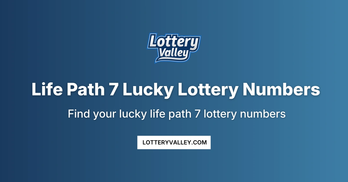 Life Path 7 Lucky Lottery Numbers - Numerology