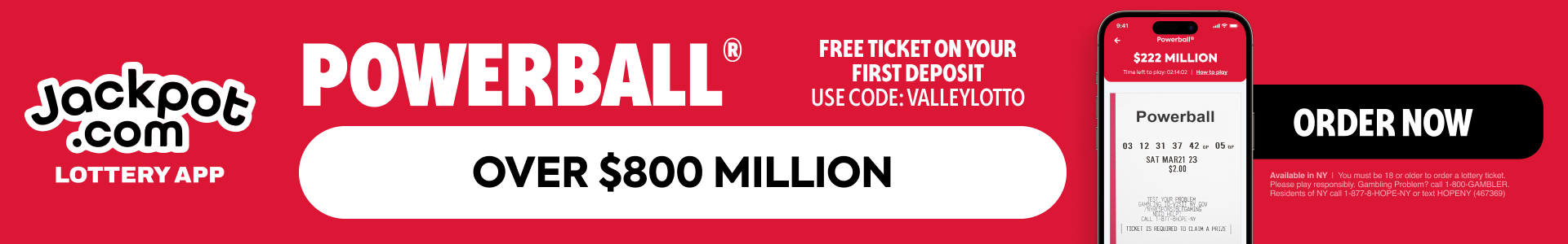 Powerball Jackpot Offer